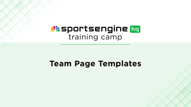 Team Page Templates